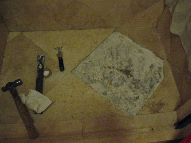 Tile repair before