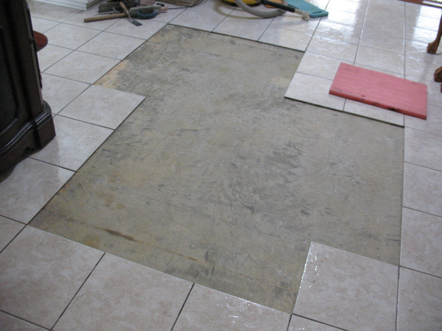 Another tile repair before